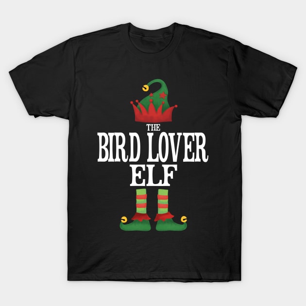 Bird Lover Elf Matching Family Group Christmas Party Pajamas T-Shirt by uglygiftideas